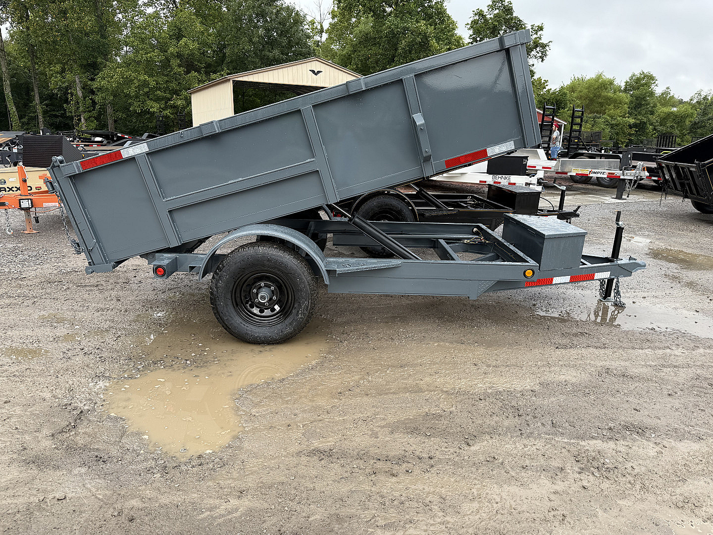 New 2025 P & T Trailers 5X10 DUMP 3 WAY GATE Dump Trailer