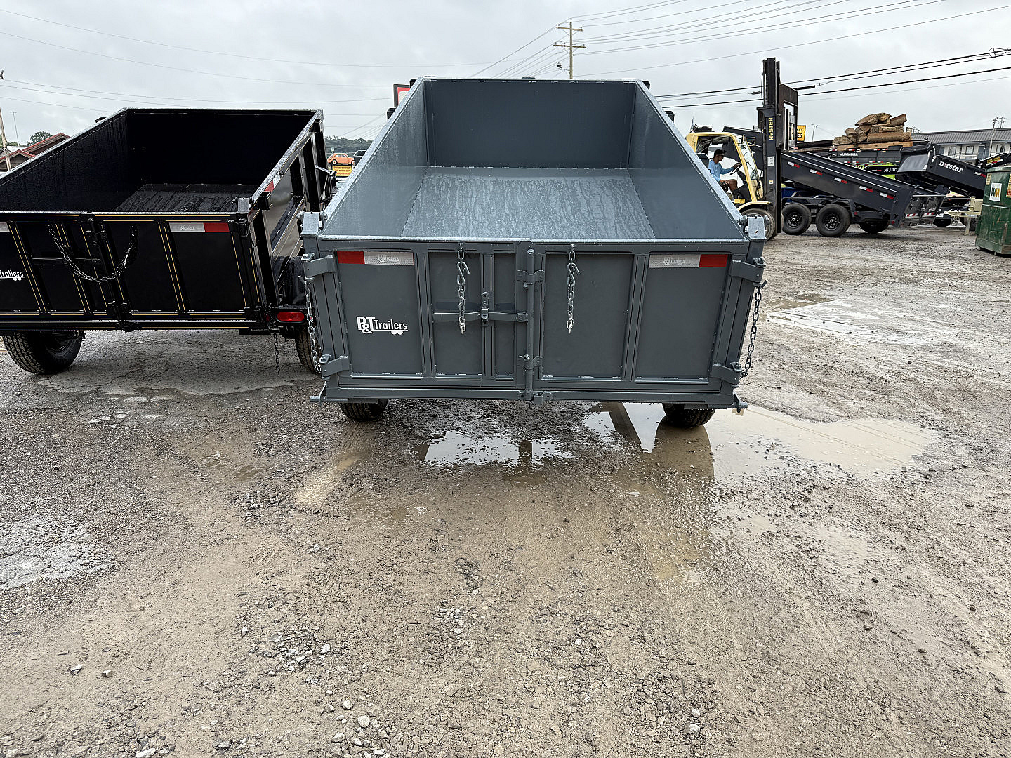 New 2025 P & T Trailers 5X10 DUMP 3 WAY GATE Dump Trailer