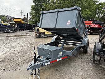 New 2025 P & T Trailers 5X10 DUMP 3 WAY GATE Dump Trailer
