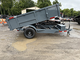 New 2025 P & T Trailers 5X10 DUMP 3 WAY GATE Dump Trailer