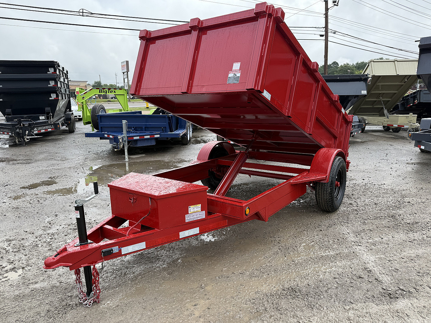 New 2025 P & T Trailers 5X10 DUMP 3 WAY GATE Dump Trailer