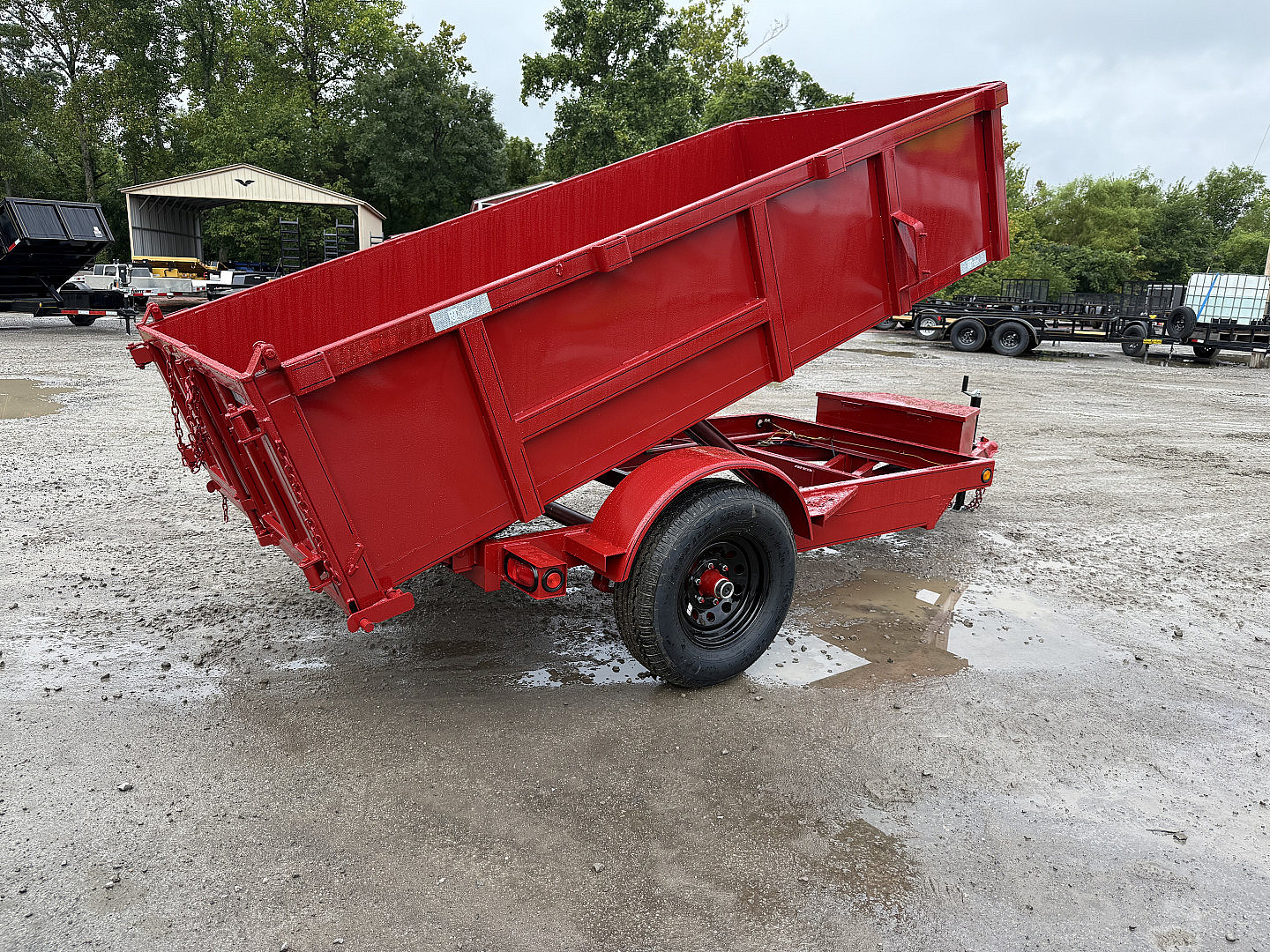 New 2025 P & T Trailers 5X10 DUMP 3 WAY GATE Dump Trailer