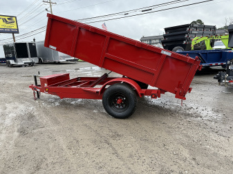 New 2025 P & T Trailers 5X10 DUMP 3 WAY GATE Dump Trailer