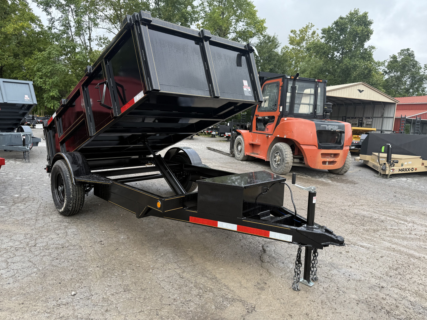 New 2025 P & T Trailers 5X10 DUMP 3 WAY GATE Dump Trailer