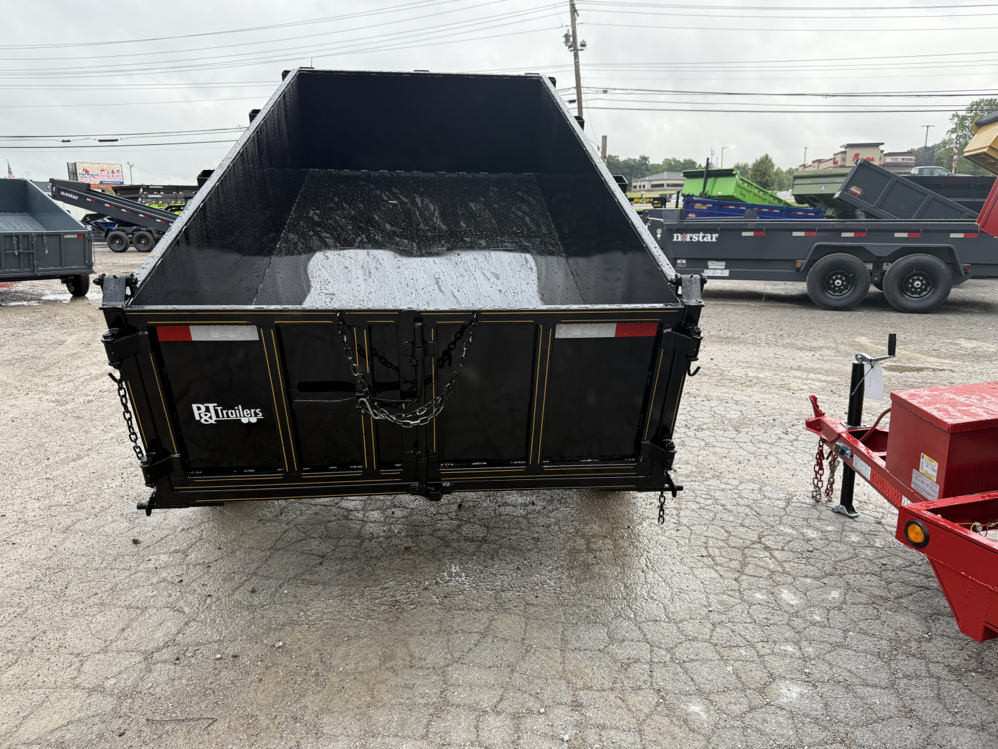 New 2025 P & T Trailers 5X10 DUMP 3 WAY GATE Dump Trailer