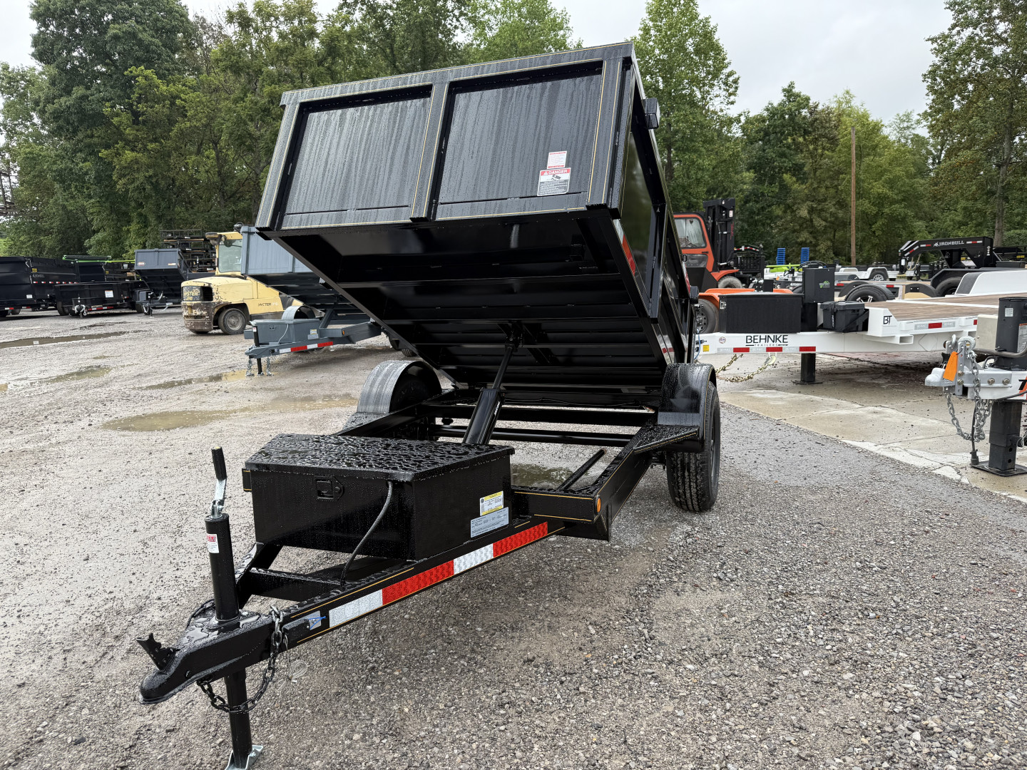 New 2025 P & T Trailers 5X8 DUMP 3 WAY GATE Dump Trailer