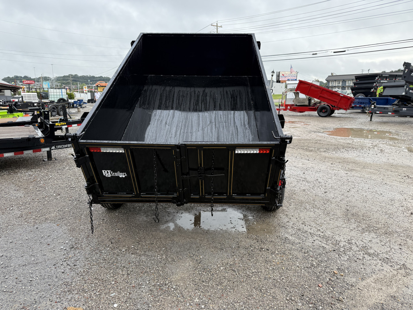 New 2025 P & T Trailers 5X8 DUMP 3 WAY GATE Dump Trailer