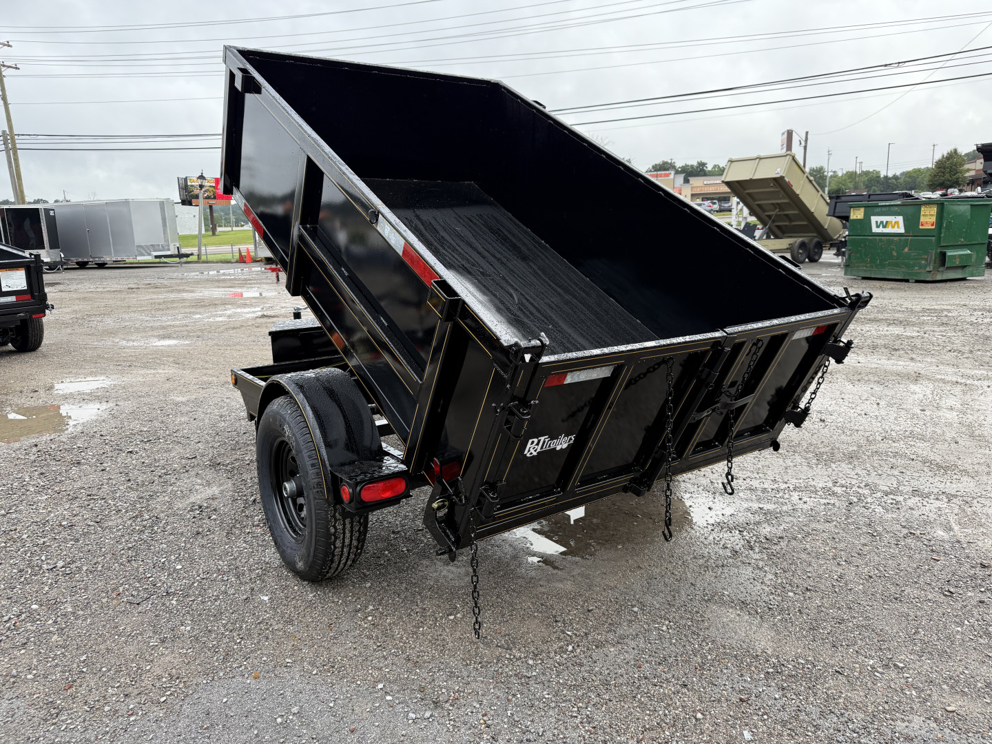 New 2025 P & T Trailers 5X8 DUMP 3 WAY GATE Dump Trailer