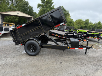 New 2025 P & T Trailers 5X8 DUMP 3 WAY GATE Dump Trailer