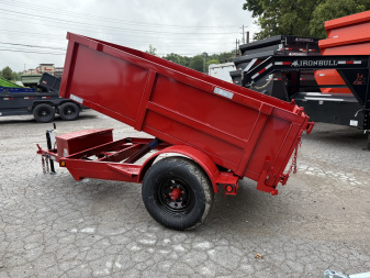New 2025 P & T Trailers 5X8 DUMP 3 WAY GATE Dump Trailer