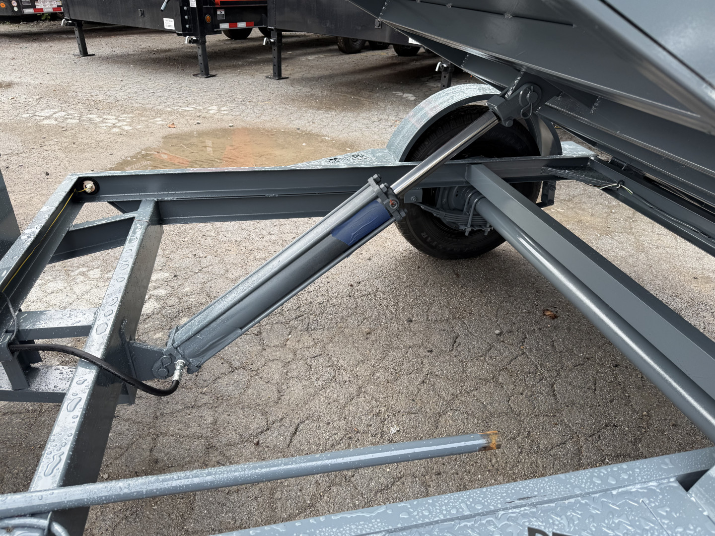 New 2025 P & T Trailers 5X8 DUMP 3 WAY GATE Dump Trailer