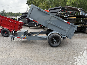 New 2025 P & T Trailers 5X8 DUMP 3 WAY GATE Dump Trailer