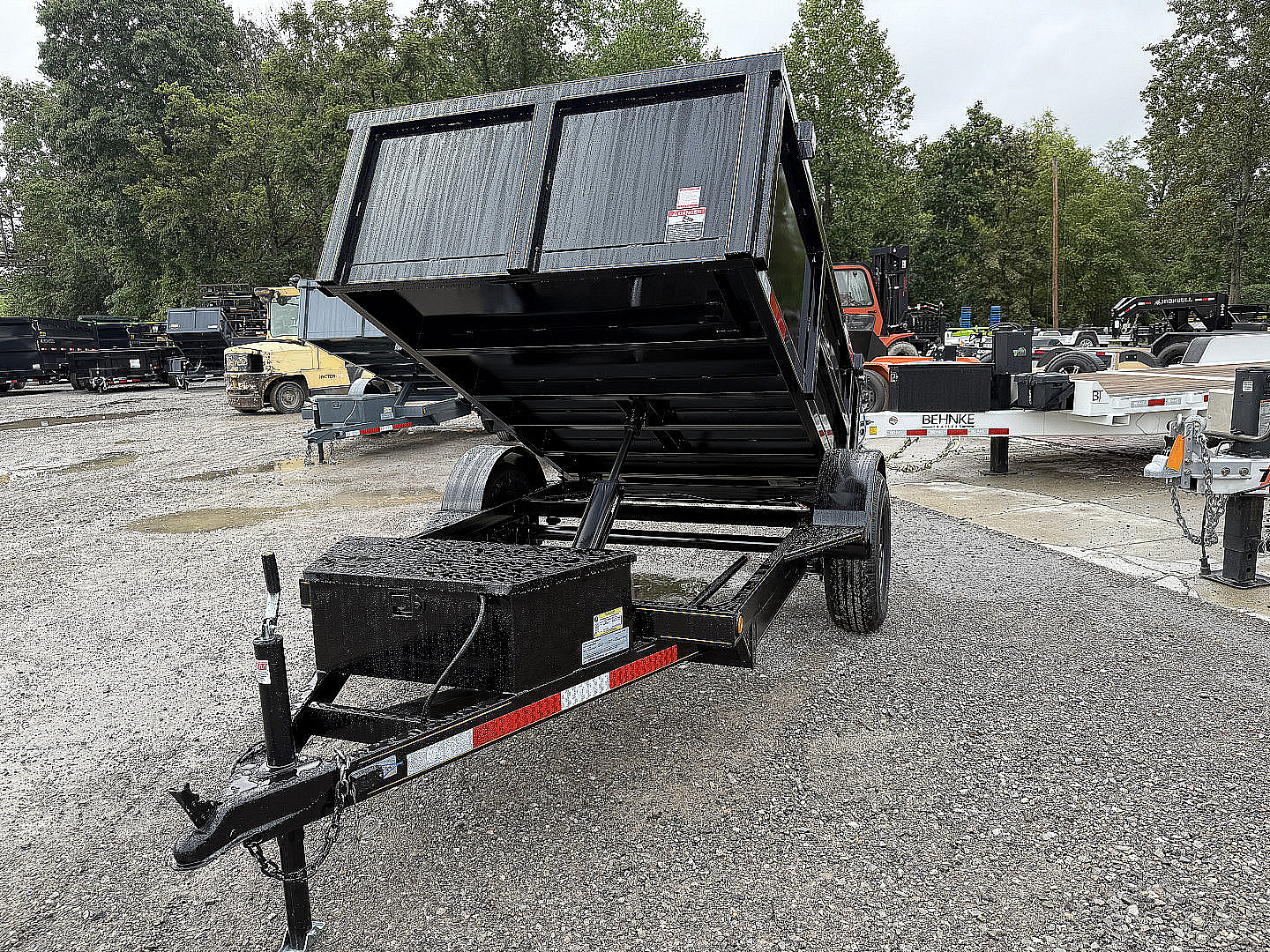 New 2025 P & T Trailers 5X8 DUMP 3 WAY GATE Dump Trailer