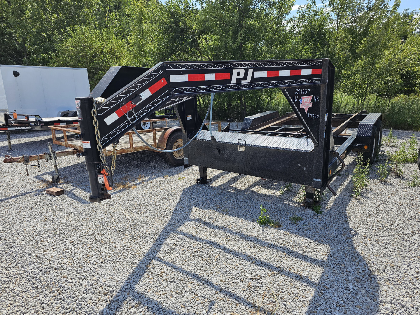 Used 2018 PJ Trailers DR142 16' 14K BIN HAULER Rollster TRAILER