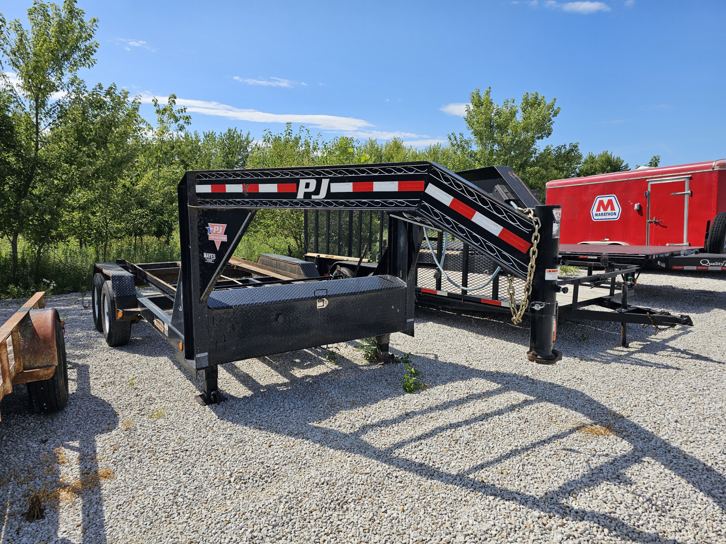 Used 2018 PJ Trailers DR142 16' 14K BIN HAULER Rollster TRAILER