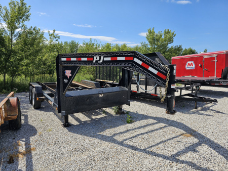 Used 2018 PJ Trailers DR142 16' 14K BIN HAULER Rollster TRAILER
