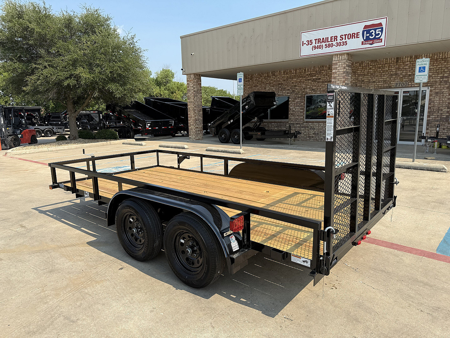 New 2025 Top Hat Trailers 14x77" LDX (No Brakes) Utility Trailer