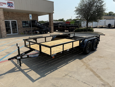 New 2025 Top Hat Trailers 14x77" LDX (No Brakes) Utility Trailer