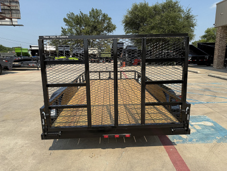 New 2025 Top Hat Trailers 14x77" LDX (No Brakes) Utility Trailer