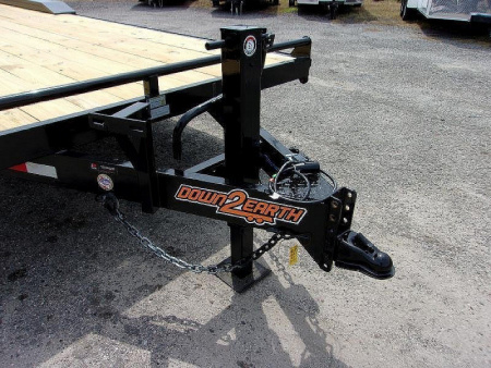 New 2026 Down 2 Earth Trailers 102"X24' Equipment Trailer *Roll Over Fenders* Equipment Trailer