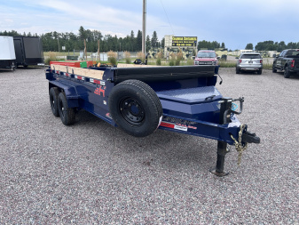 New 2026 Horizon 7' X 14' Dump Trailer (Navy Blue)