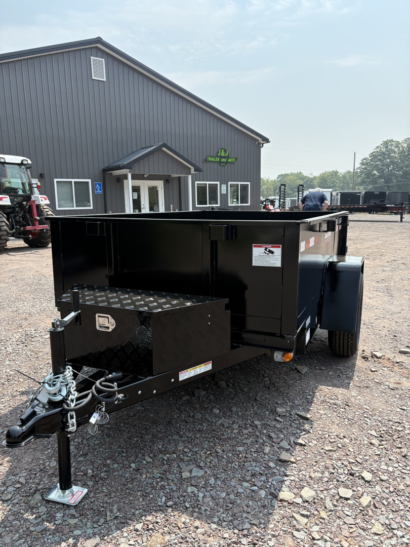 New 2025 Cross Country Manufacturing 5x8 6K Dump Trailer with Barn Door Tailgate