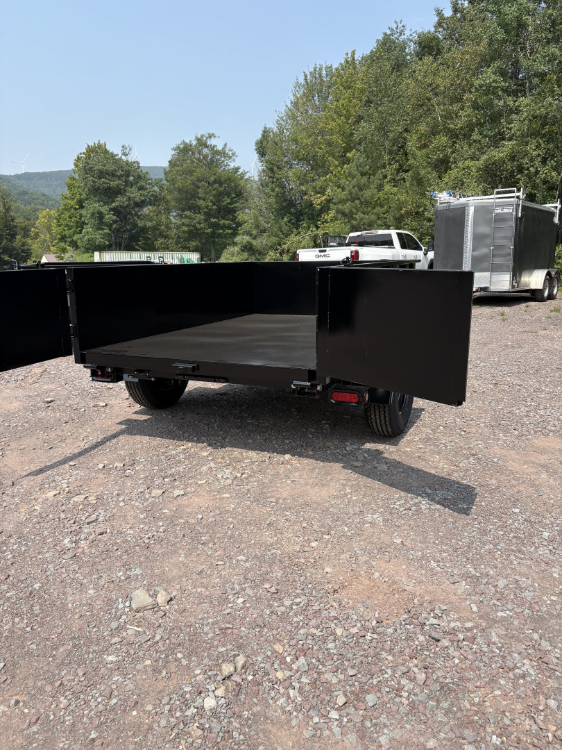 New 2025 Cross Country Manufacturing 5x8 6K Dump Trailer with Barn Door Tailgate
