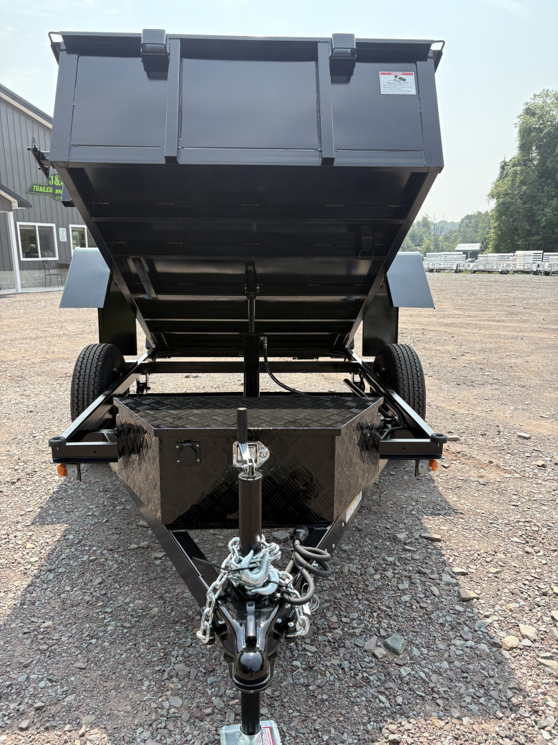 New 2025 Cross Country Manufacturing 5x8 6K Dump Trailer with Barn Door Tailgate