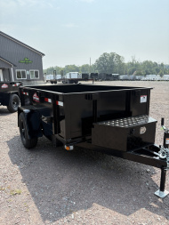 New 2025 Cross Country Manufacturing 5x8 6K Dump Trailer with Single Tailgate