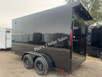 New 2025 Pace American 7X14 Cargo / Enclosed Trailer 7 FT HT REAR WING