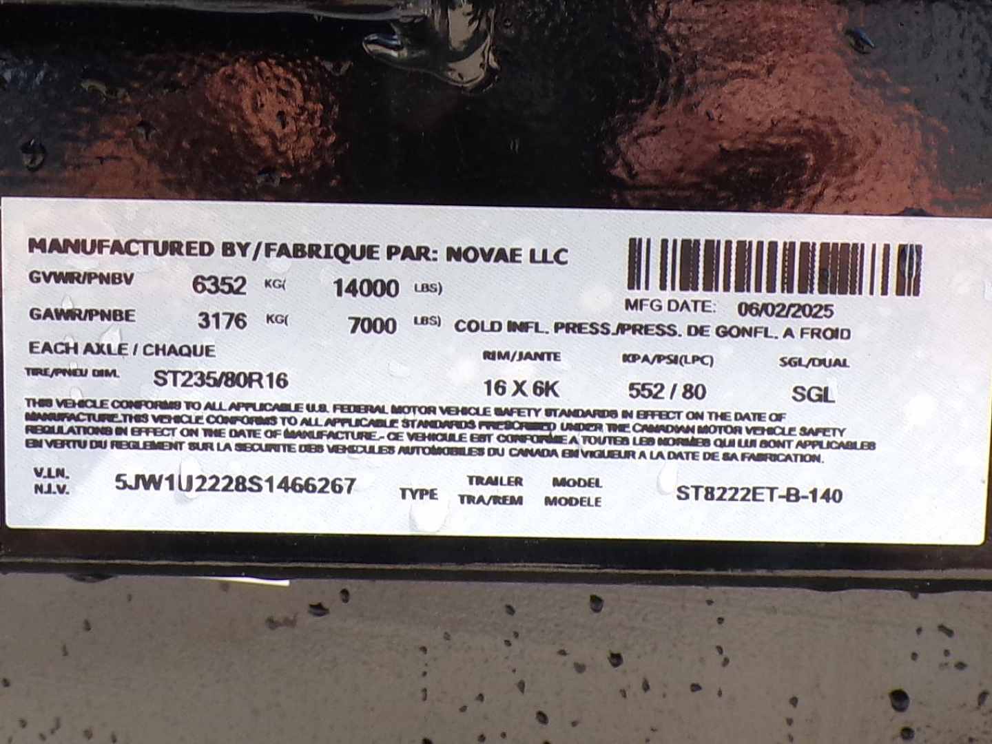 New 2025 Sure-Trac 7 x 22 ET 14K Equipment Trailer - 267