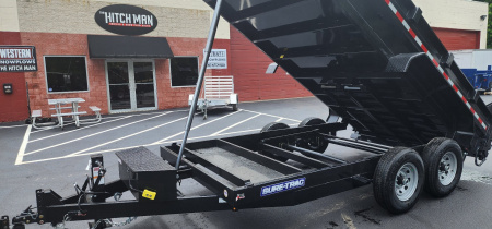 New SALE***7 x 14 Sure-Trac Low-Pro Telescopic Dump Trailer 14k