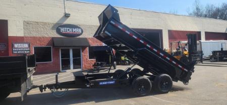 New 6 x 12 Sure-Trac Low-Pro Single Ram Dump Trailer 10k**Stabilizer Jacks