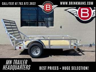 New 2026 Trophy 5x8 Utility Trailer - Full Ramp!