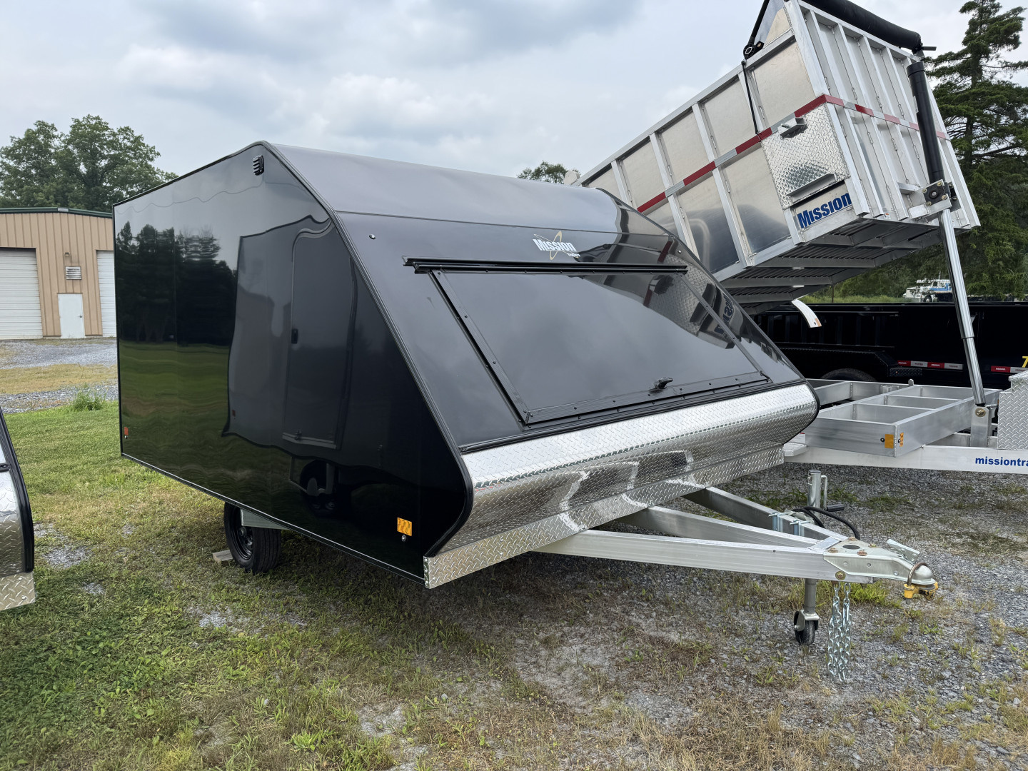 New 2027 Mission MFS 102X12 CROSSOVER Snowmobile Trailer CALIBER PACKAGE OF TRACK MATS AND SKI GUIDES