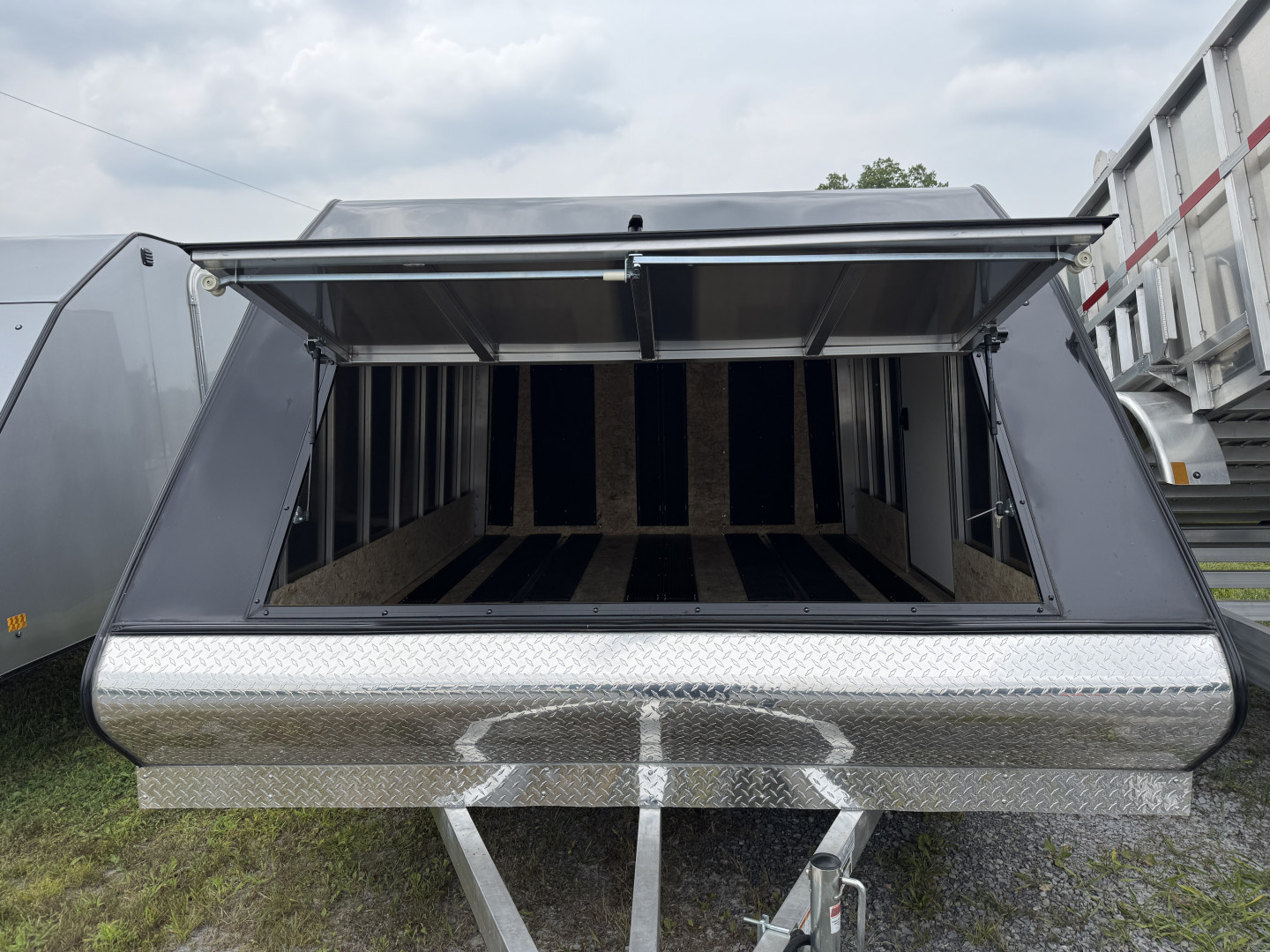 New 2027 Mission MFS 102X12 CROSSOVER Snowmobile Trailer CALIBER PACKAGE OF TRACK MATS AND SKI GUIDES