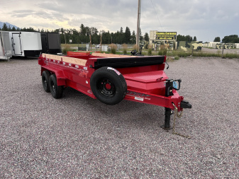 New 2026 Horizon 7' X 14' Dump Trailer (Red)