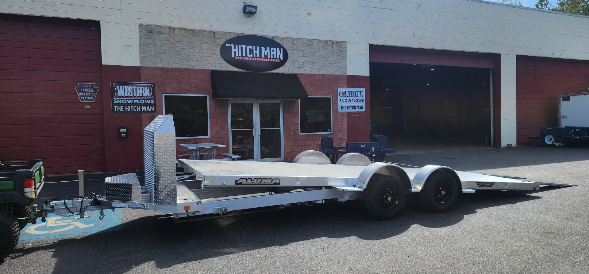 New 6' 9 x 20 Aluma 8220LP Executive Edition TILT Car / Racing Trailer 7k