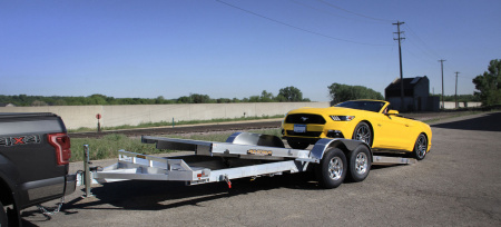 New 6' 9 x 20 Aluma 8220LP Executive Edition TILT Car / Racing Trailer 7k