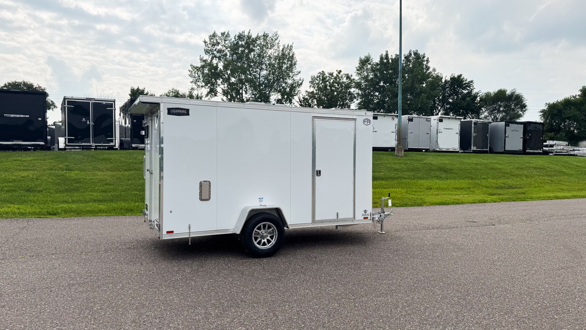 New Lightning 6x12 Enclosed Cargo Trailer - Double Doors!