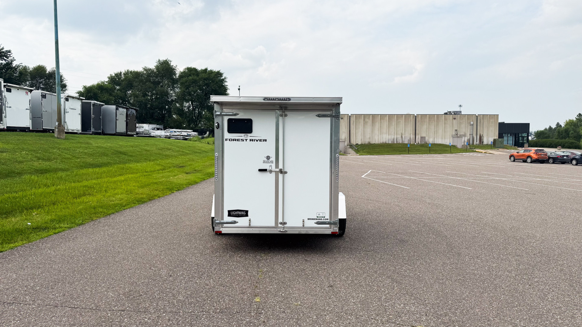 New Lightning 6x12 Enclosed Cargo Trailer - Double Doors!