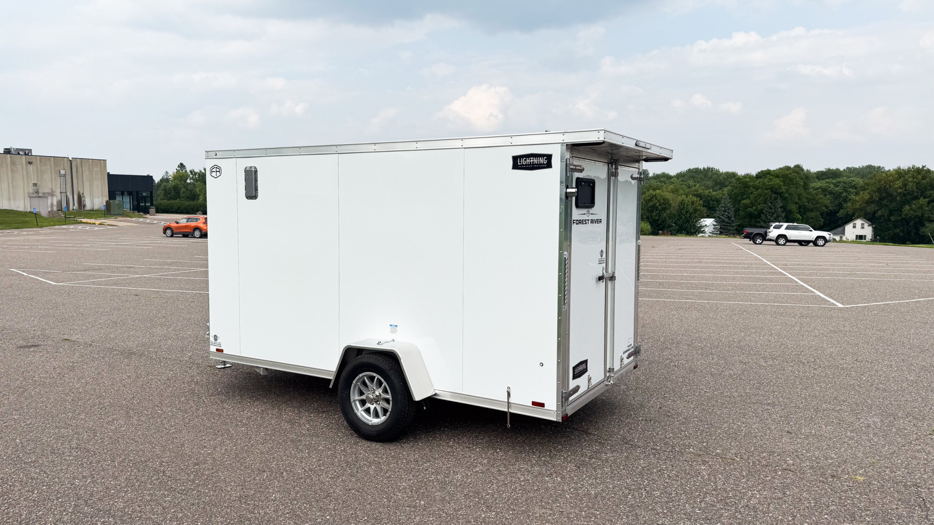 New Lightning 6x12 Enclosed Cargo Trailer - Double Doors!