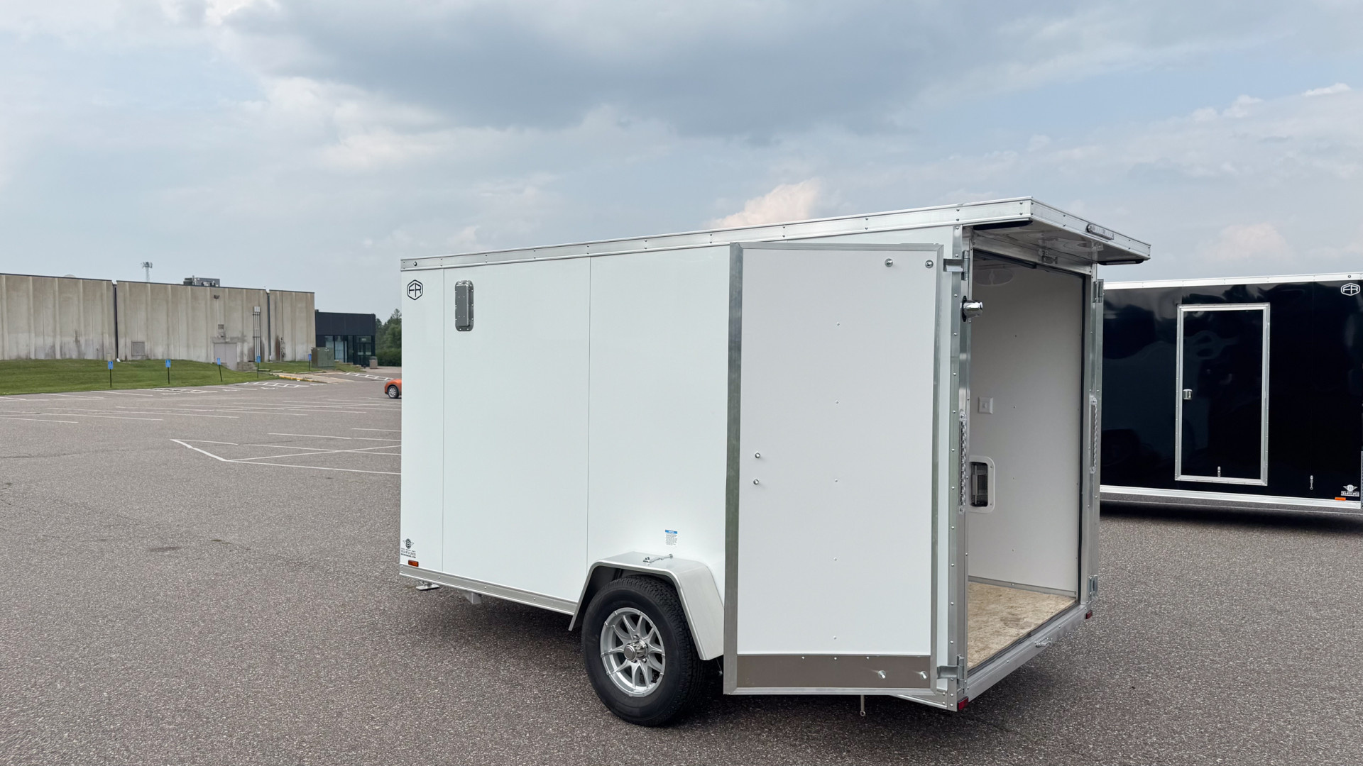 New Lightning 6x12 Enclosed Cargo Trailer - Double Doors!