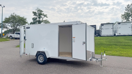 New Lightning 6x12 Enclosed Cargo Trailer - Double Doors!