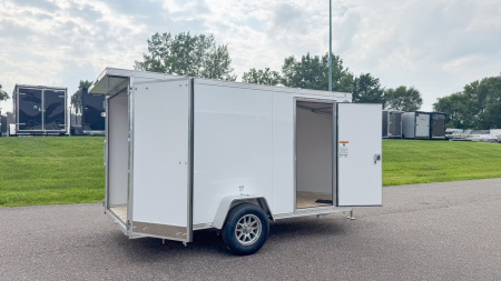 New Lightning 6x12 Enclosed Cargo Trailer - Double Doors!