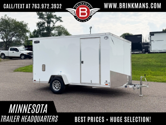 New Lightning 6x12 Enclosed Cargo Trailer - Double Doors!