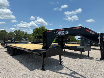 New 2025 Tiger - 102  X 25' - Flatbed Trailer - Mega Ramps