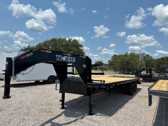 New 2025 Tiger - Gooseneck Flatbed / Deck Over Dually Trailer 25'