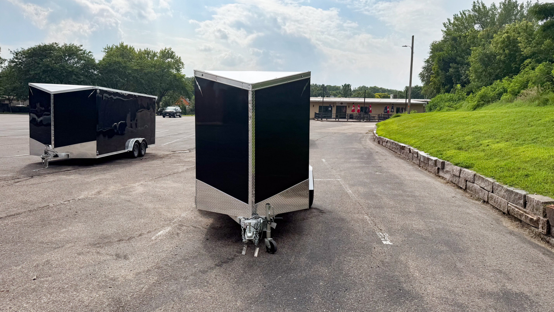 New 2025 Lightning 5X10 Enclosed Trailer - Ramp Door!