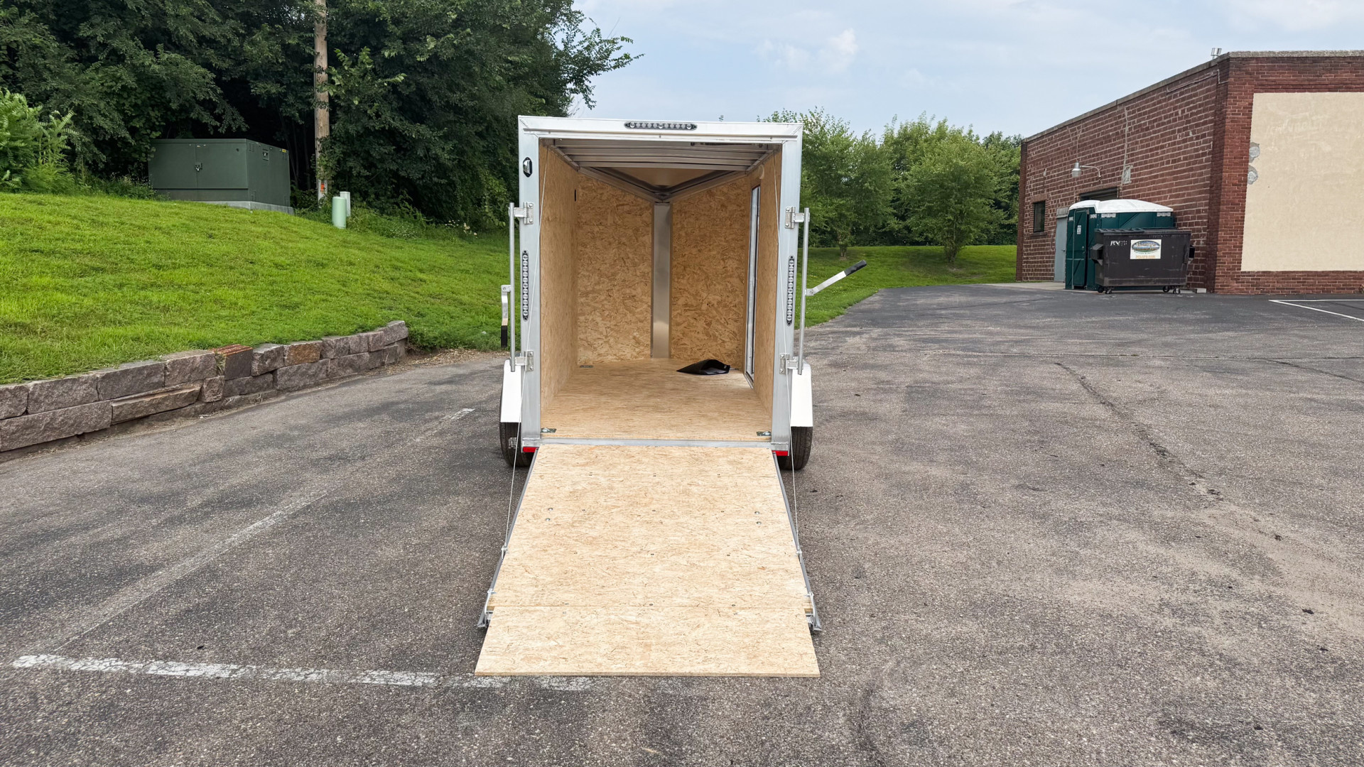 New 2025 Lightning 5X10 Enclosed Trailer - Ramp Door!